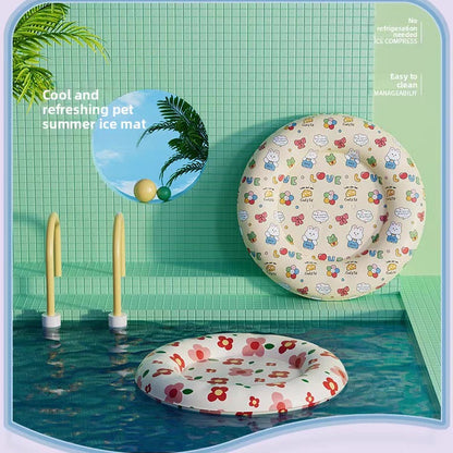 Cama redonda fresca para perros y gatos (54cm)