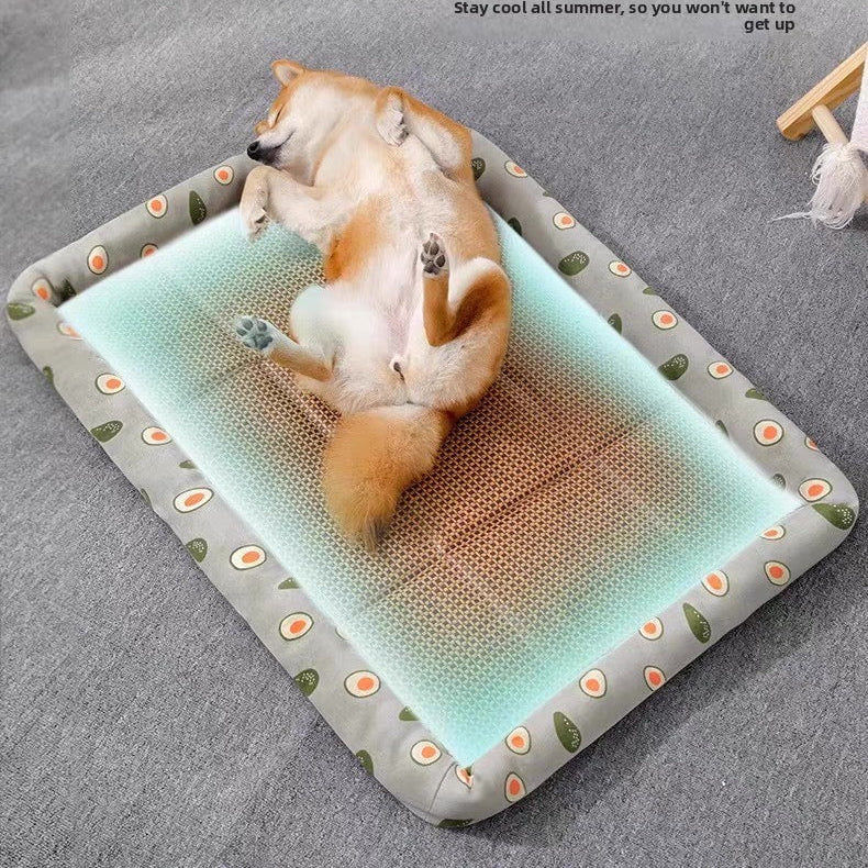 Cama de mimbre para perros