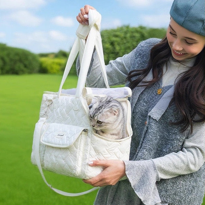 Bolso de hombro para transportar mascotas pequeños (modelo 8040)