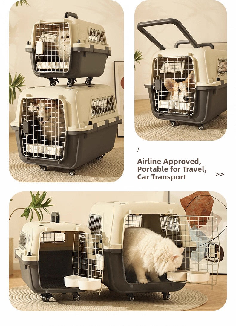 Kennel transportador para mascotas (4 tamaños disponibles)