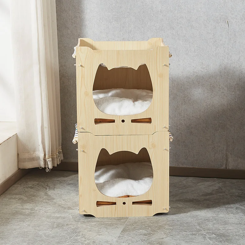 Casa doble para gatos