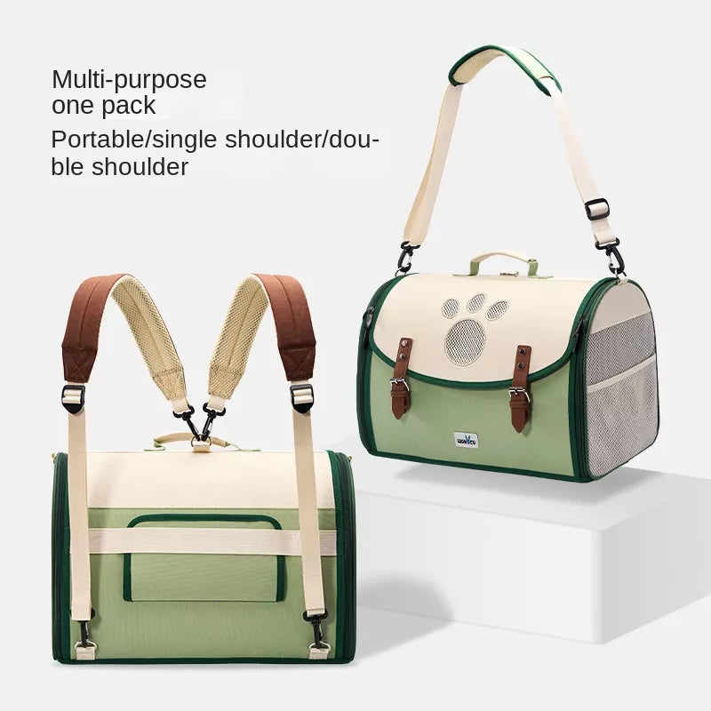 Bolso/mochila transportadora de gatos portátil