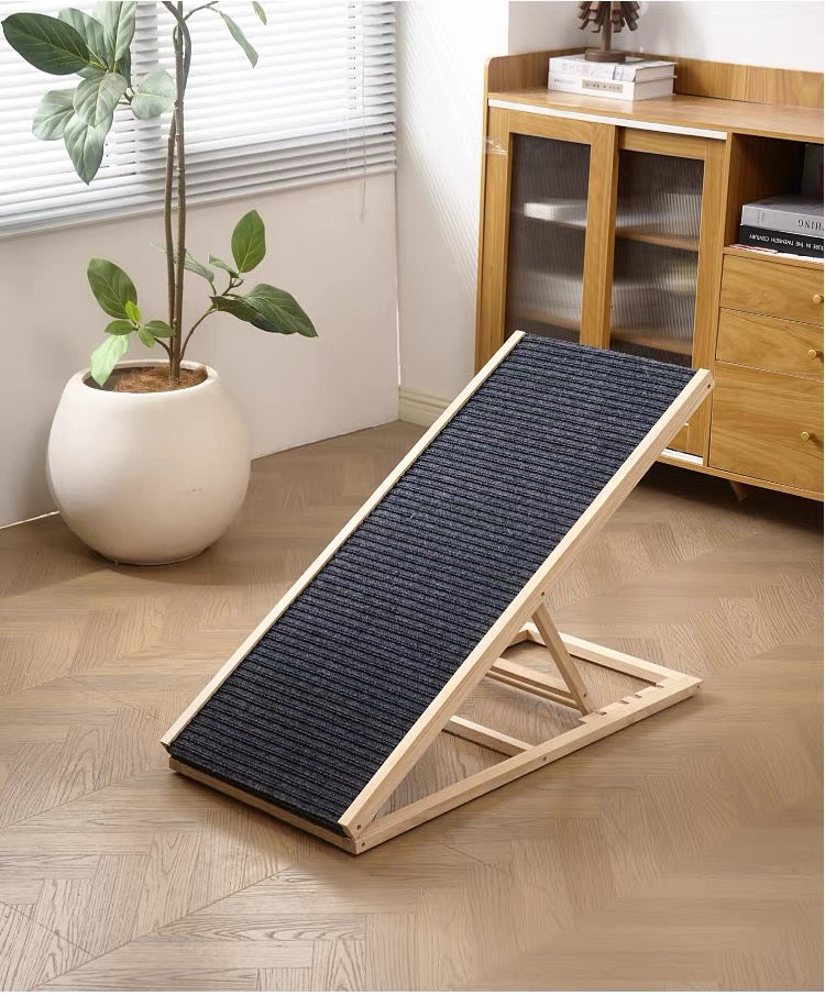 Rampa para mascotas. Plegable, madera duradera y antideslizante