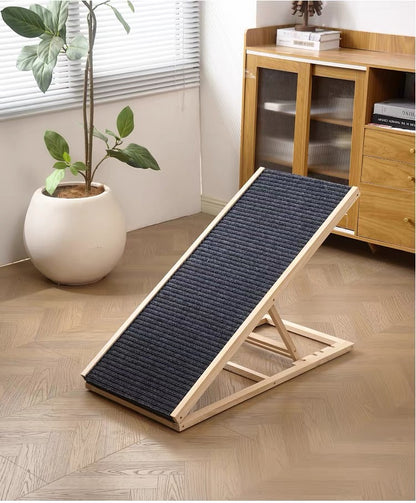 Rampa para mascotas. Plegable, madera duradera y antideslizante