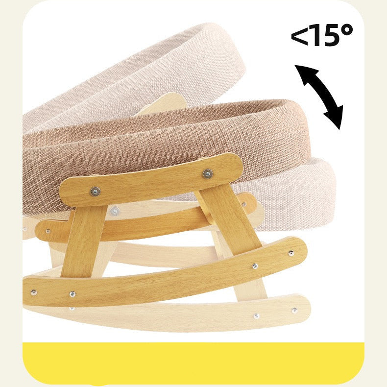 Cama mecedora ovalado para gatos 58x40x26cm