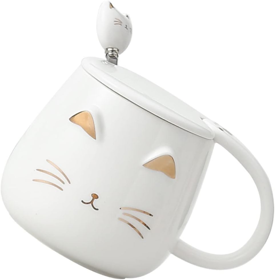 Tazas de cerámica con diseño de gato