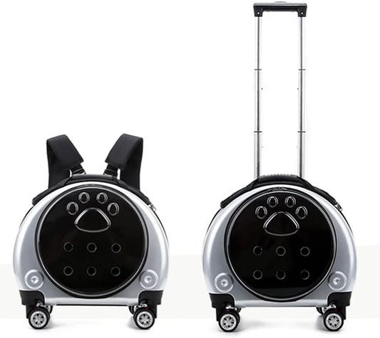 Maleta de ruedas transparentes para mascotas (44*37.5*35cm) 8KG