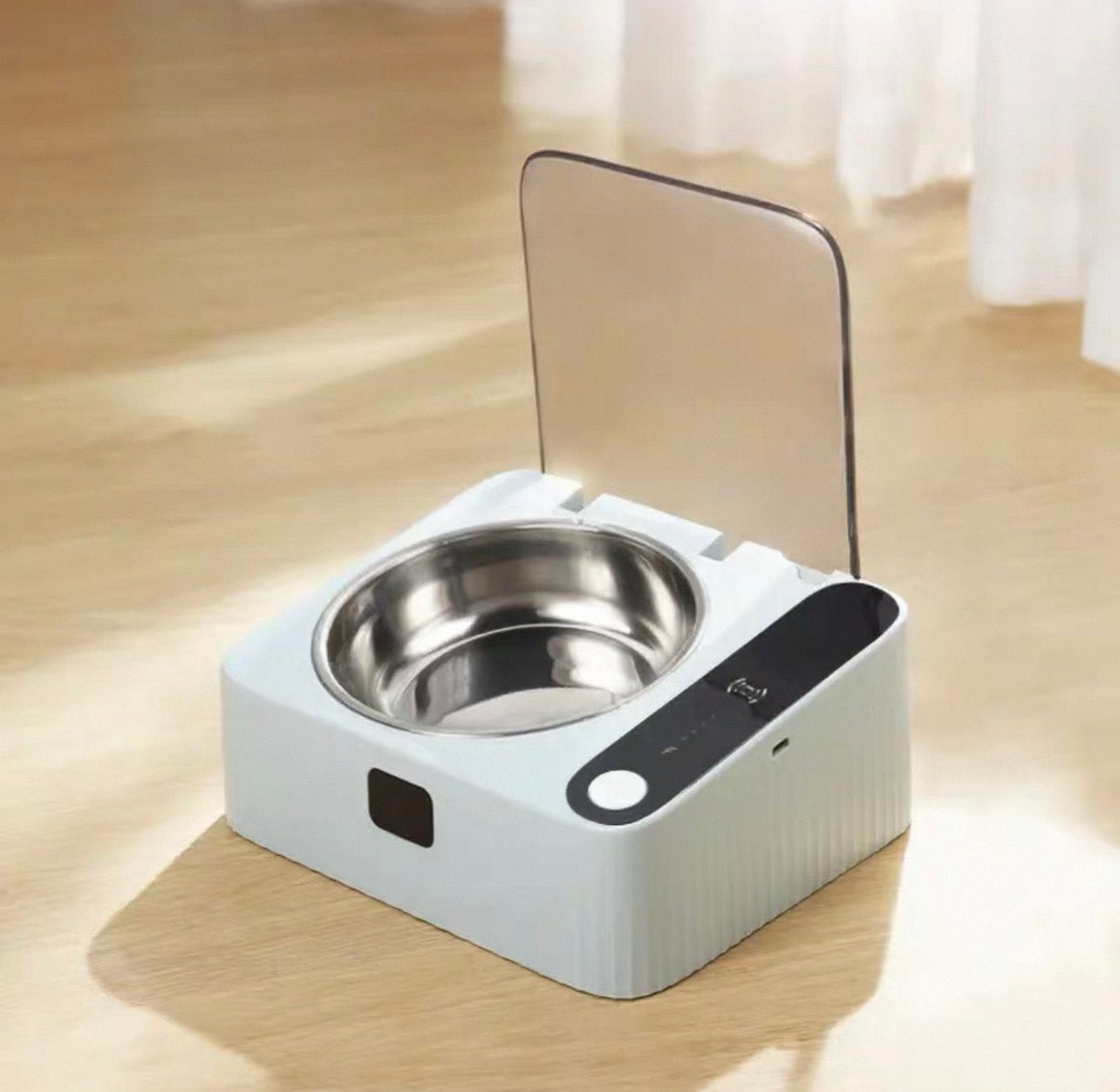 Plato con sensor inteligente para mascotas