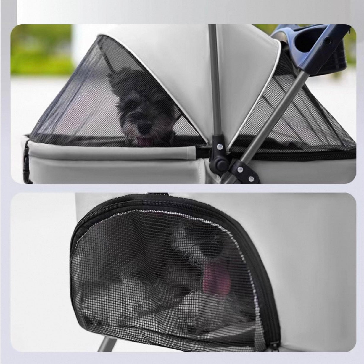 Coche desmontable para mascotas (Soporta hasta 15KG) Modelo GG-808