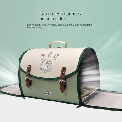 Bolso/mochila transportadora de gatos portátil