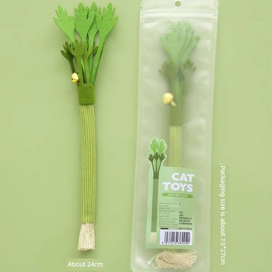Juguete para gatos de matatabi con forma de apio