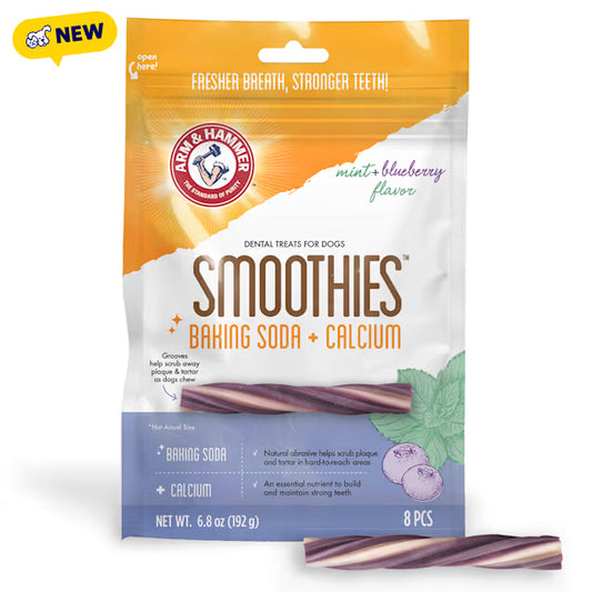 Snacks para Perro Arm&Harmer dentales: Smoothies sabor a menta Bluberry (8pcs)