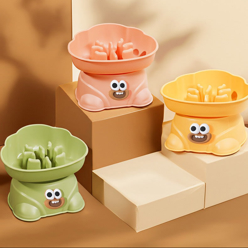 Plato de plastico lento elevado #100