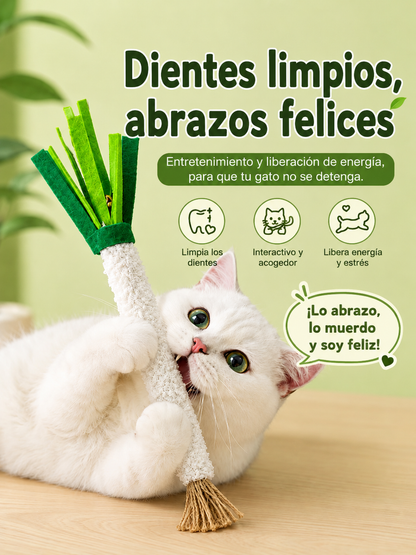 Juguete para gatos de matatabi con forma de apio