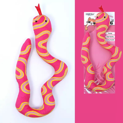 Juguete para gatos de peluche con catnip estilo serpiente