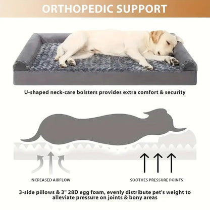Cama acolchonada afelpada para perros M24