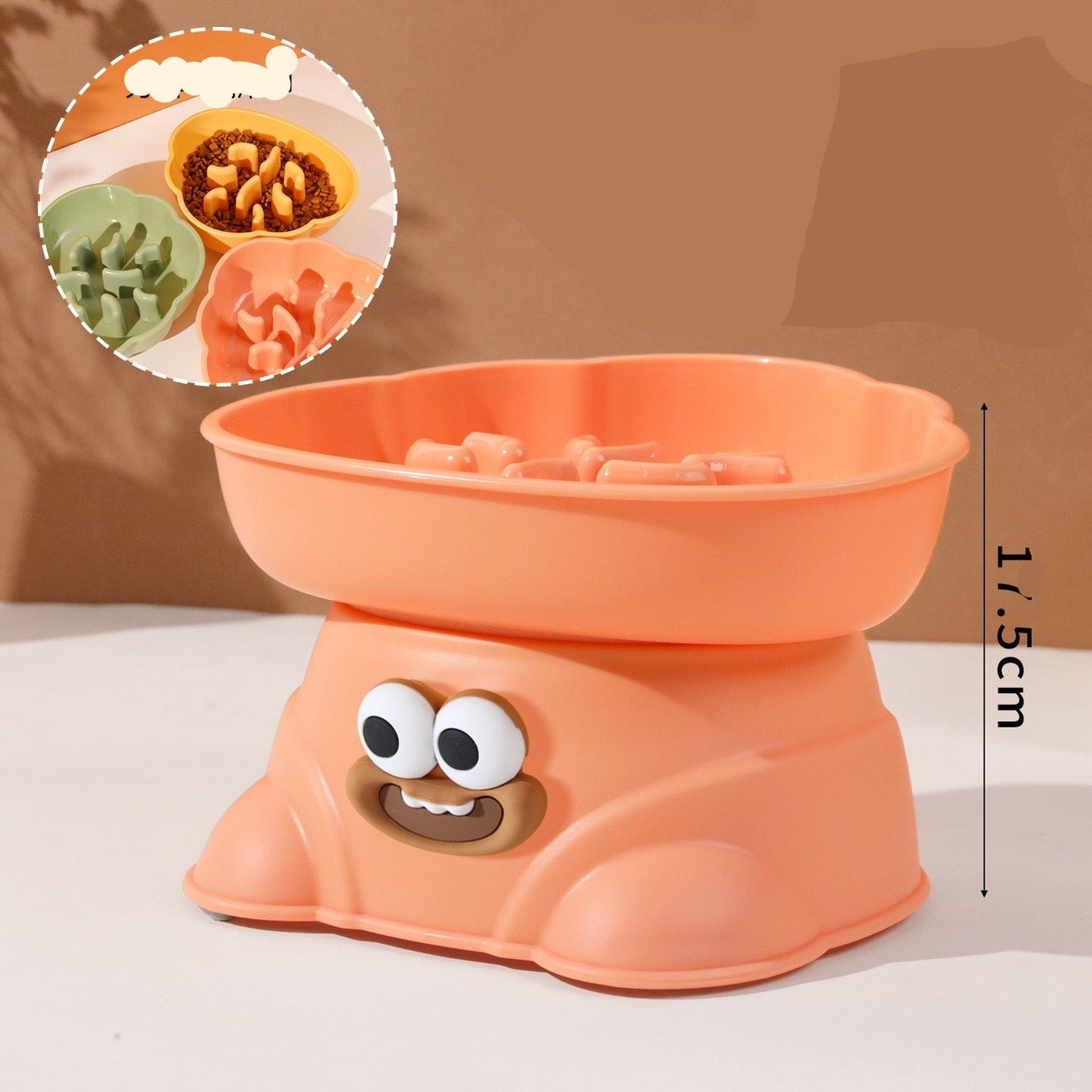 Plato de plastico lento elevado #100