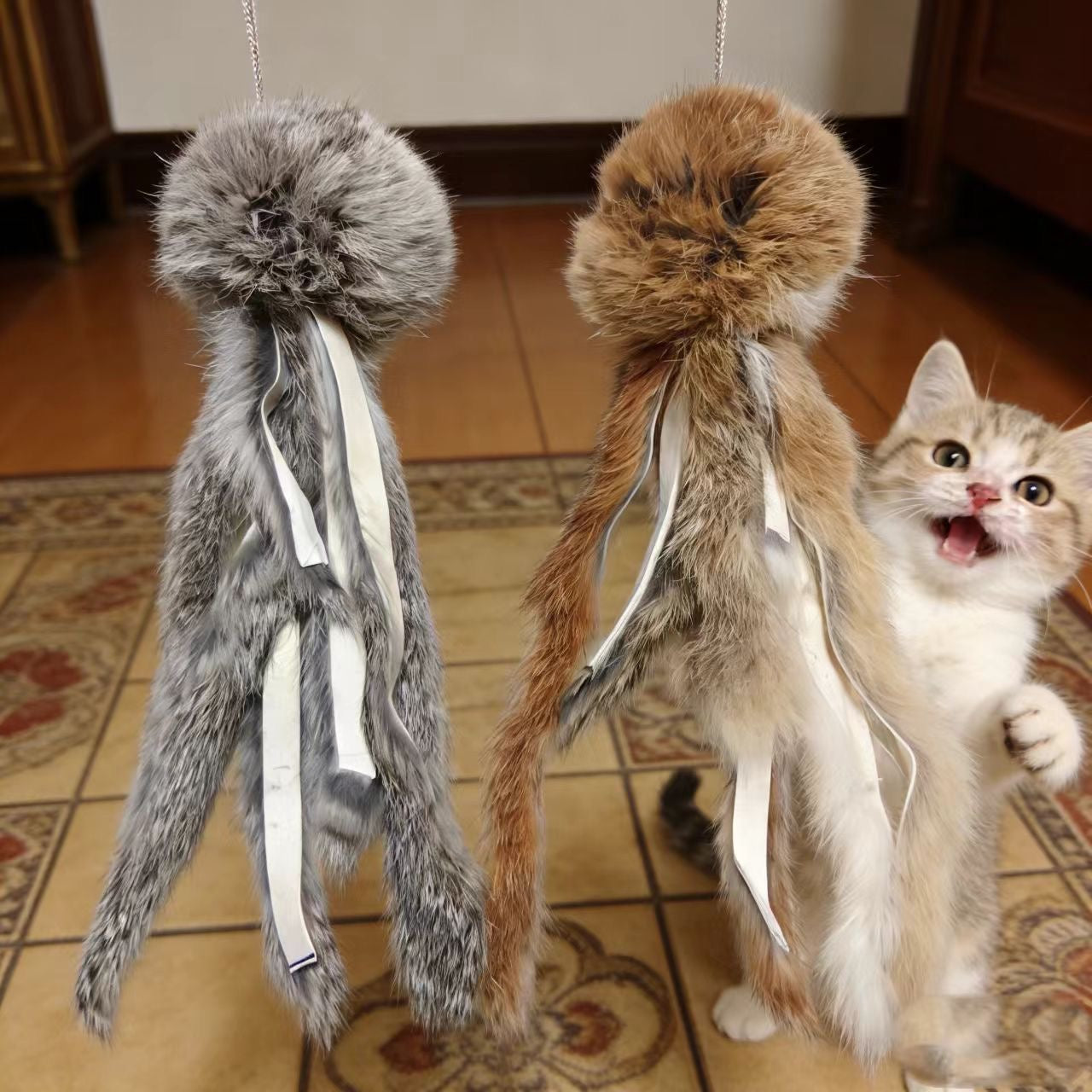 Juguete para gatos estilo pulpo con olor a conejo