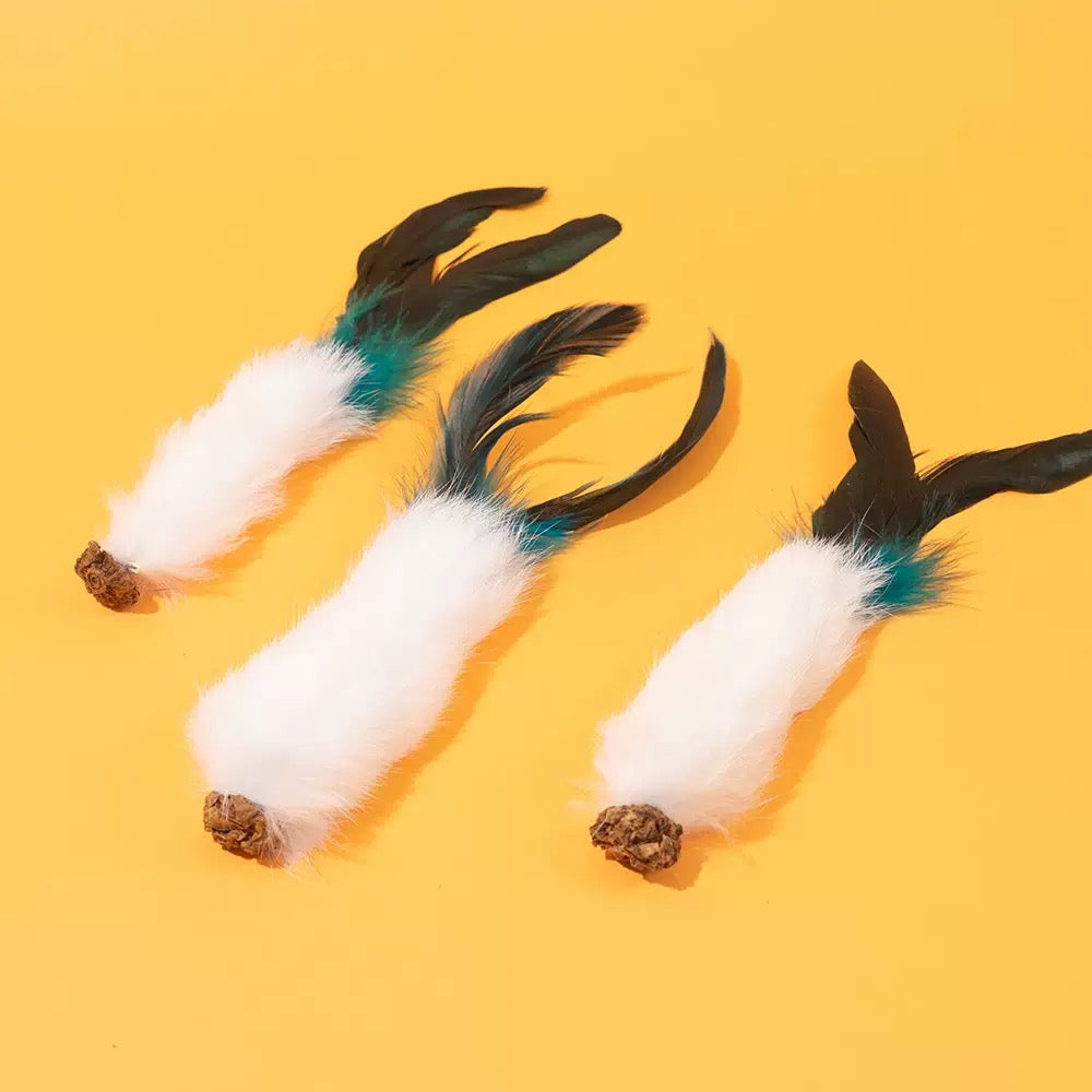Juguete para gatos con olor a conejo