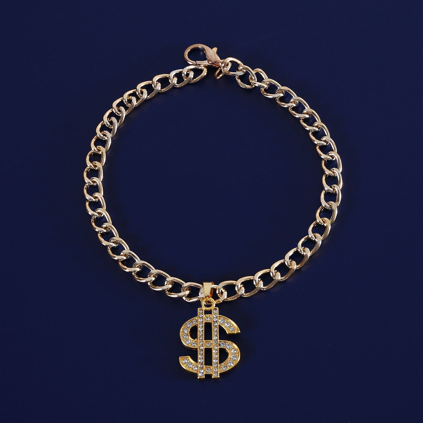 Collar brillante dólar sign para mascotas pequeñas