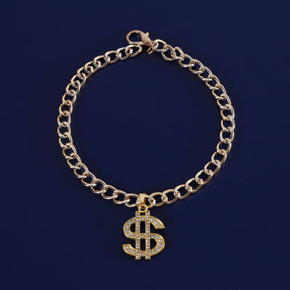 Collar brillante dólar sign para mascotas pequeñas