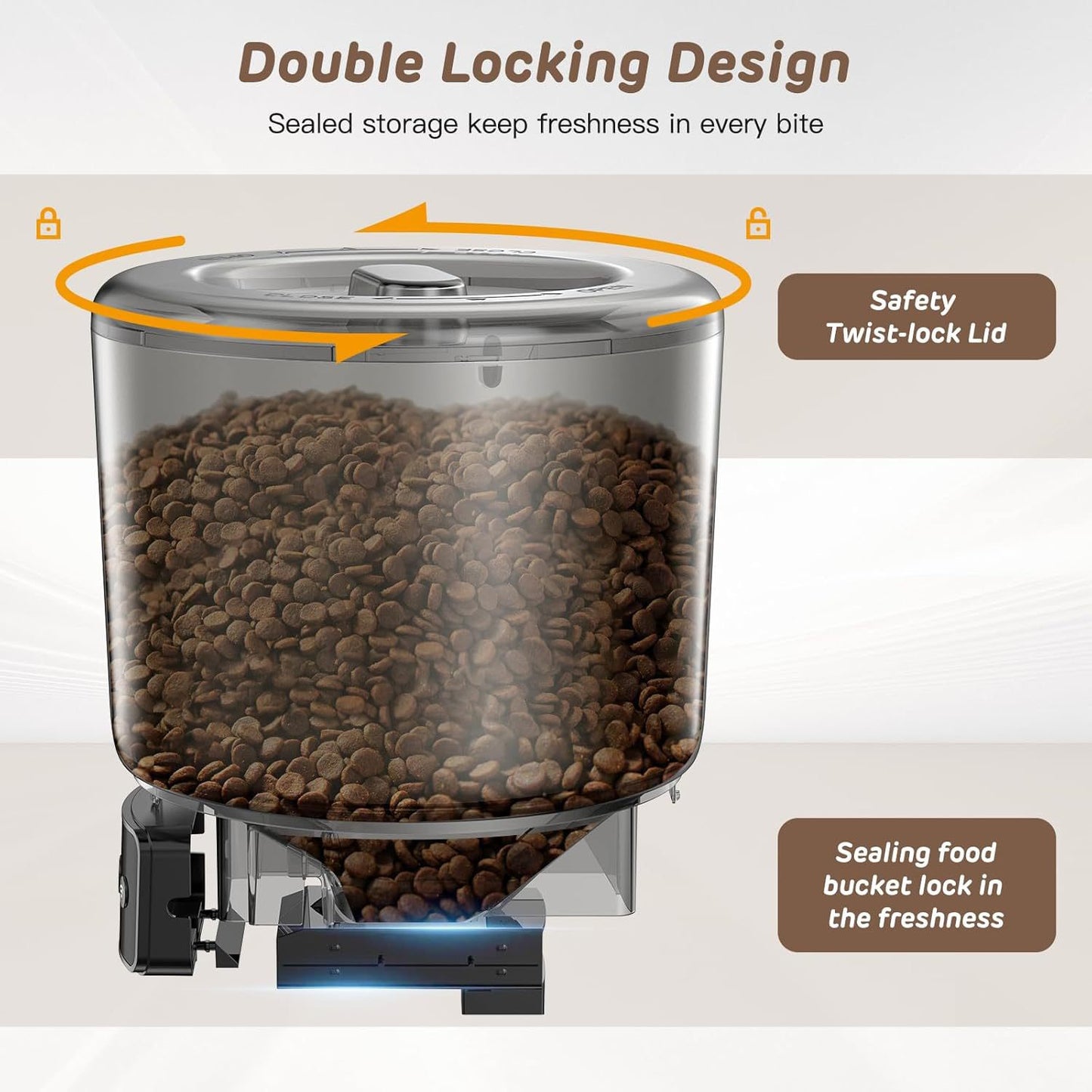 Dispensador de comida automático de mascotas 4L (WiFi y App)