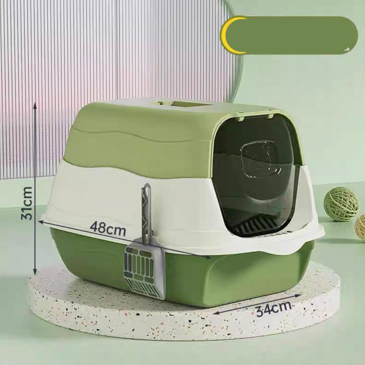 Arenero cerrado 2 en 1 para gatos bebes modelo MB2 (Dos colores disponibles)