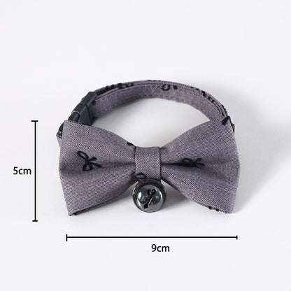 Collar con corbata para mascotas pequeñas