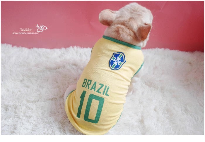 Camiseta del mundial para mascotas (5 equipos)