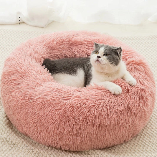 Cama acolchonada redonda para mascotas 60cm