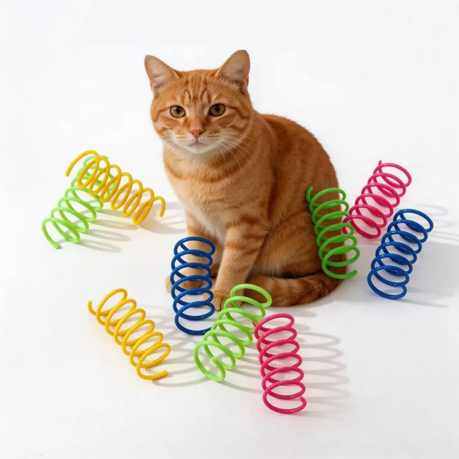 Juguete de gato resortes variados pack de 4un