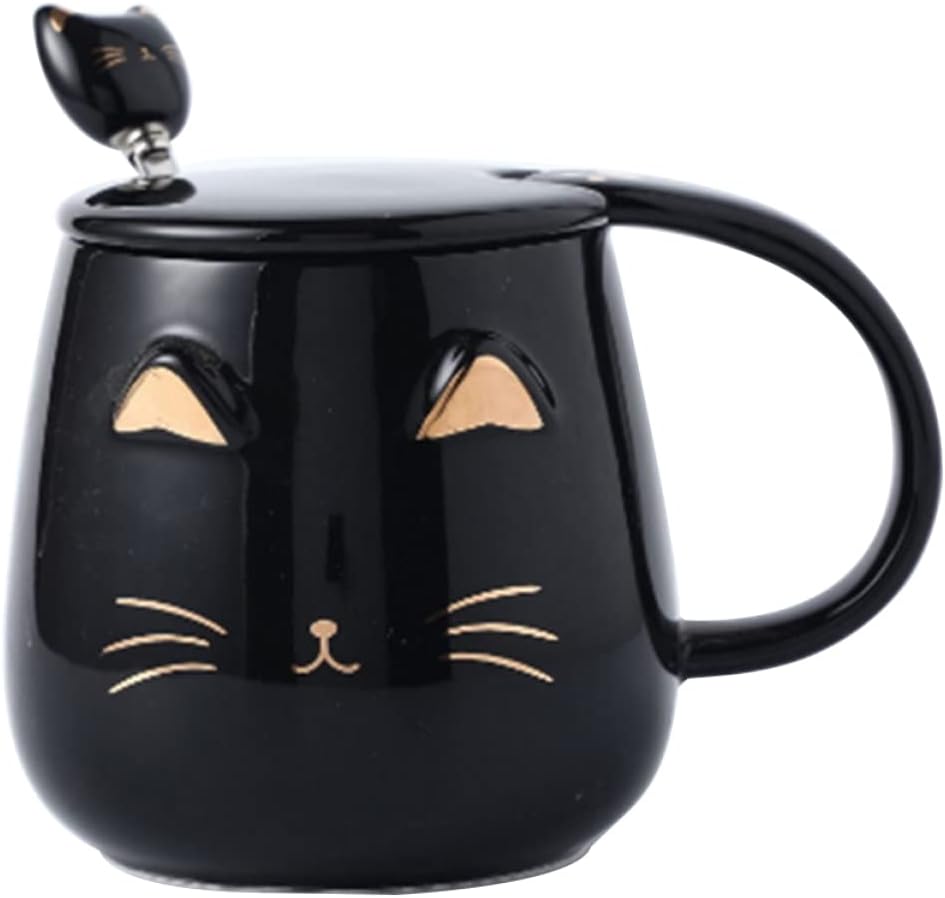 Tazas de cerámica con diseño de gato