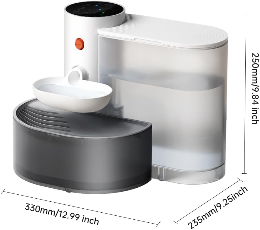 Dispensador inteligente de agua para mascotas recargable 3L