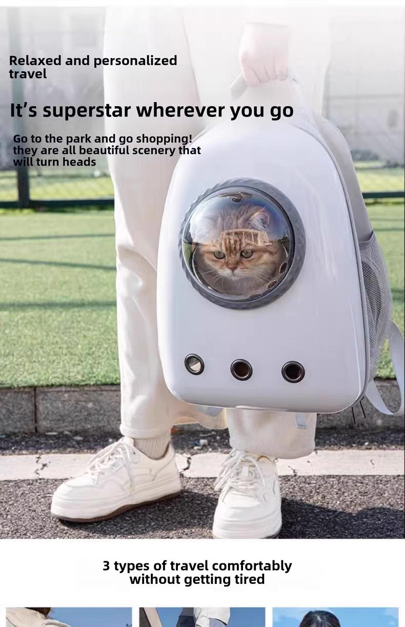 Mochila estilo capsula para mascotas hasta 8KG