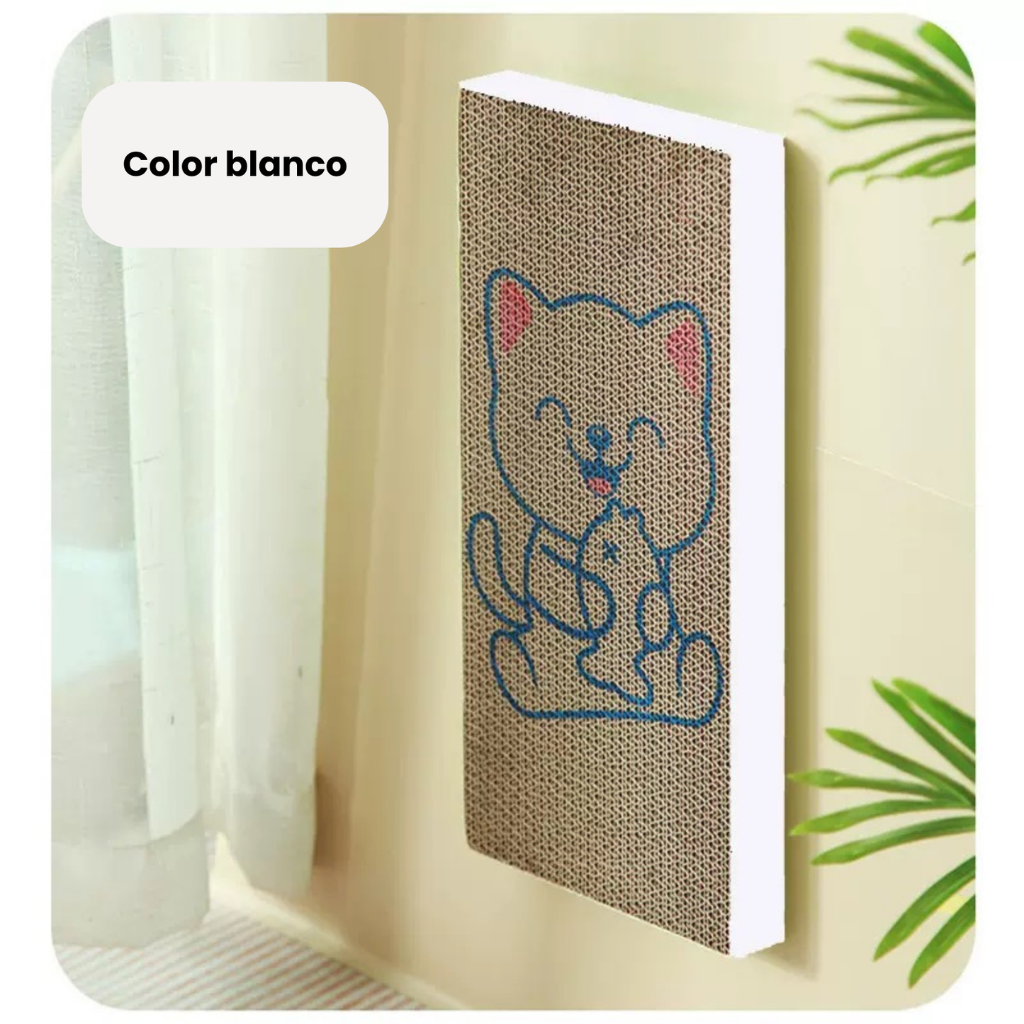 Rascador cartón corrugado para gatos (Variedad de colores) 43cm*20.5cm