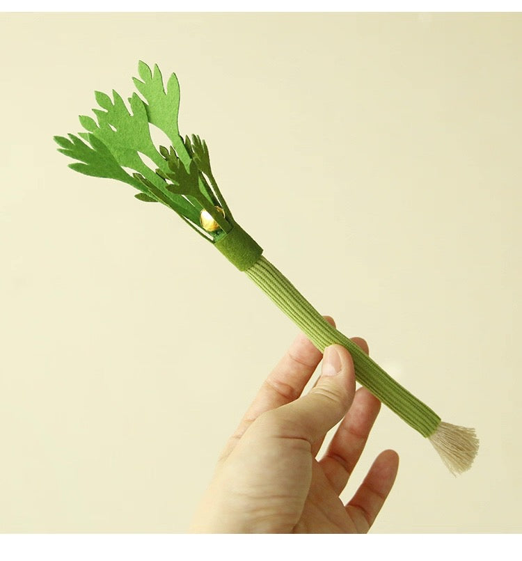 Juguete para gatos de matatabi con forma de apio