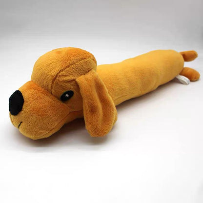 Juguetes de peluches variados para perros