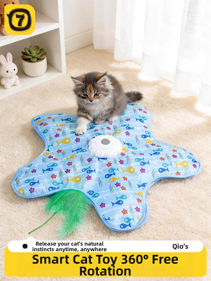 Juguete interactivo de cazar para gatos recargable
