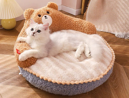 Cama acolchada para mascotas pequeñas y grandes 52*52*22cm