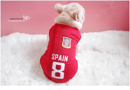 Camiseta del mundial para mascotas (5 equipos)