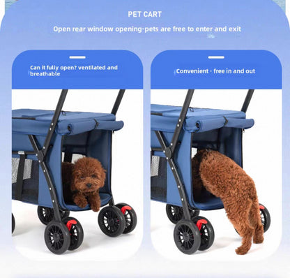 Coche bajo para mascotas (Hasta 30kg) Modelo W68