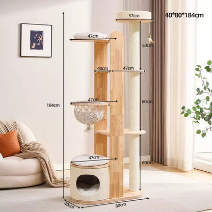 Torre de gato 184cm (Modelo KT10)