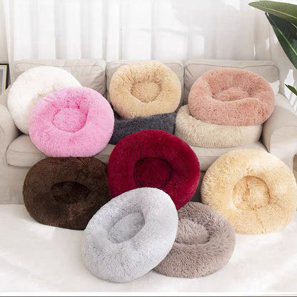 Cama acolchonada redonda para mascotas 60cm