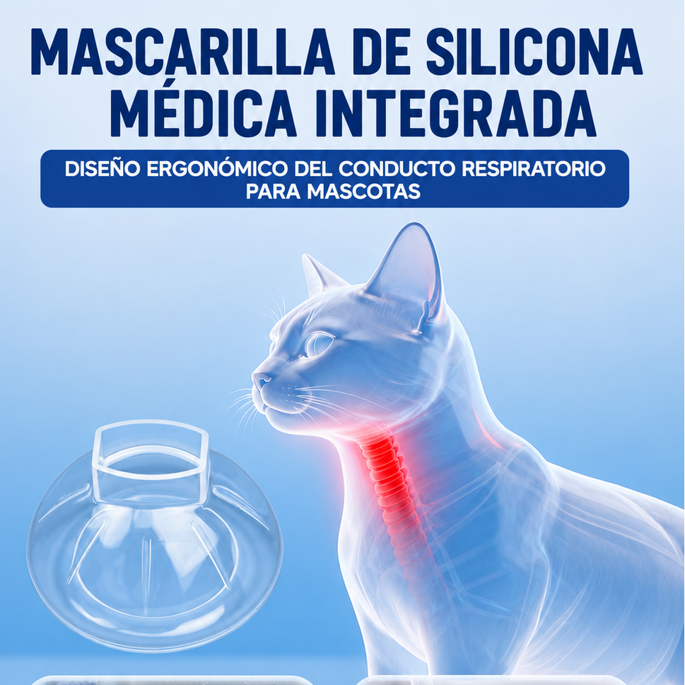 Espaciador para inhalador para perros y gatos