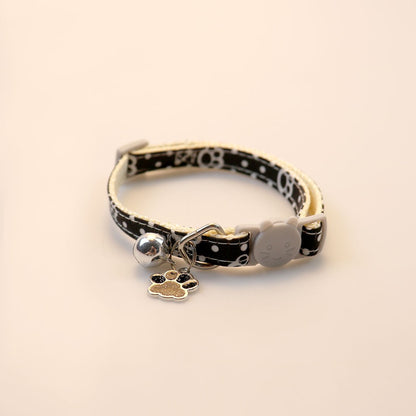 Collar para gatos con dije de huellita