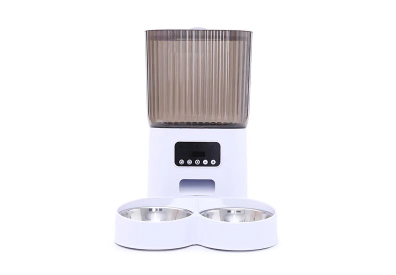 Dispensador de comida automático de doble plato con cámara 5L