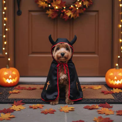 Capa de halloween para mascotas (Talla única)