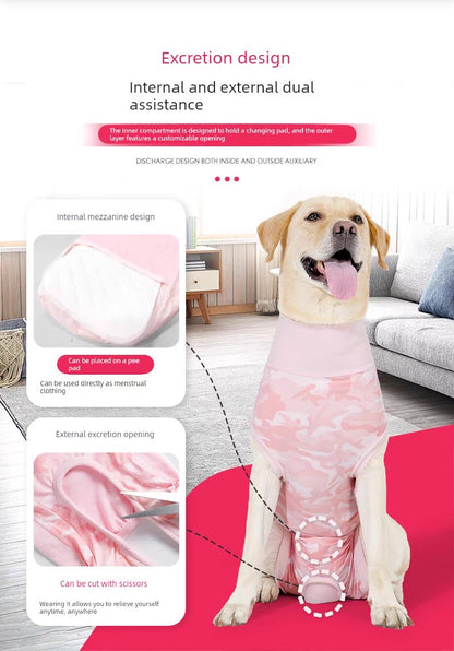Traje postoperatorio #T20 para perros grandes