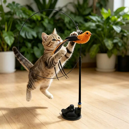Cañita con ventosa para gatos