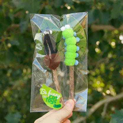 Juguete de gato con Catnip y matatabi forma de oruga